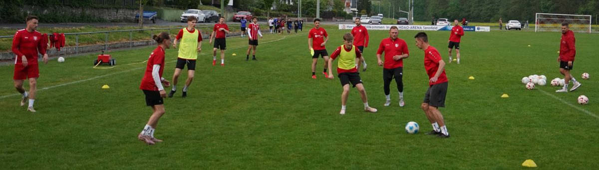 Dienstagstraining vor dem Spiel gegen Tauberhöhe